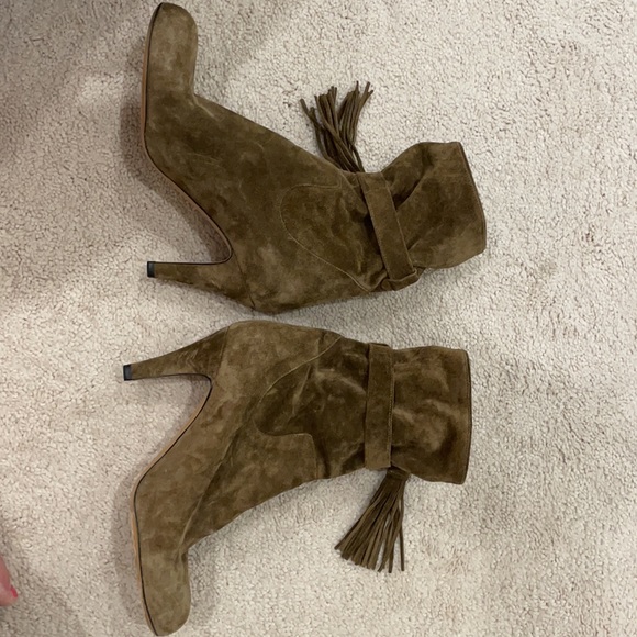 Chloe Suede Tie Boots US 7.5 - Picture 4 of 6